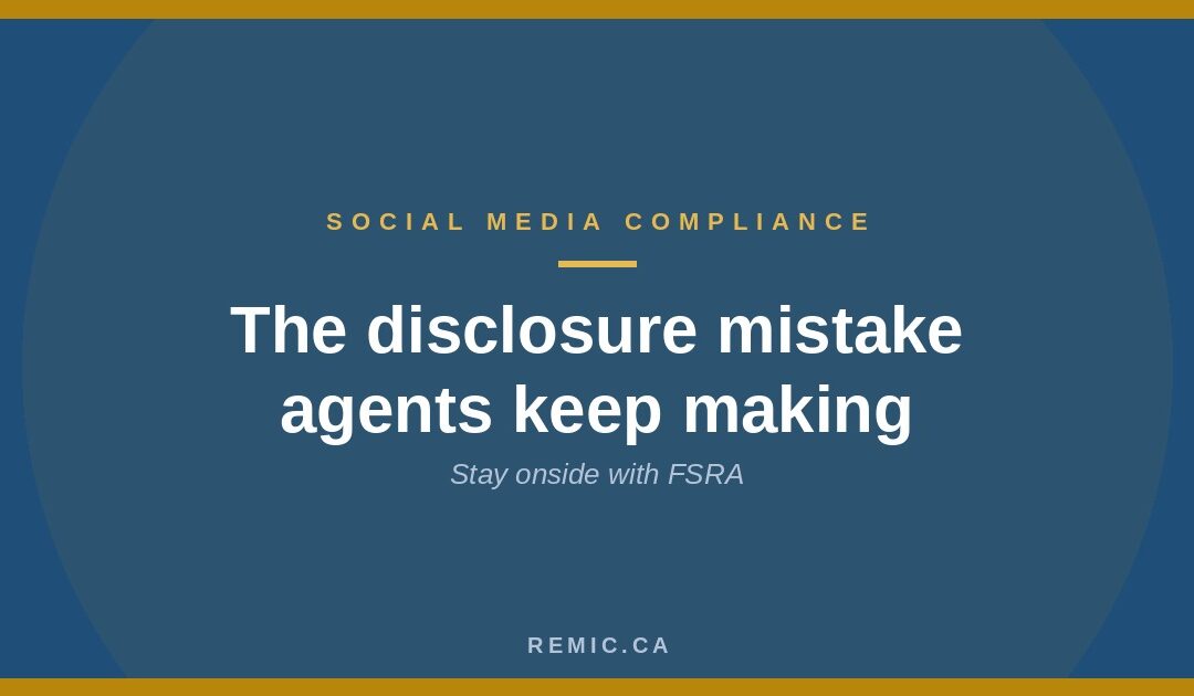 The Disclosure Mistake Canadian Agents Make on Social Media