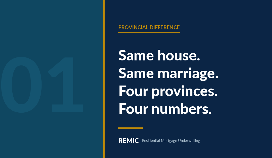 Spousal Buyouts by Province: Why the Same File Gives Four Different Answers